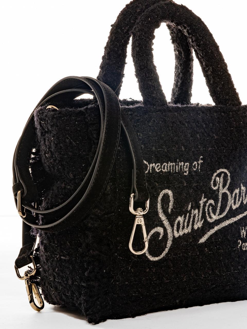 MC2 SAINT BARTH Borsa Vanity Mini In Tweed Nero