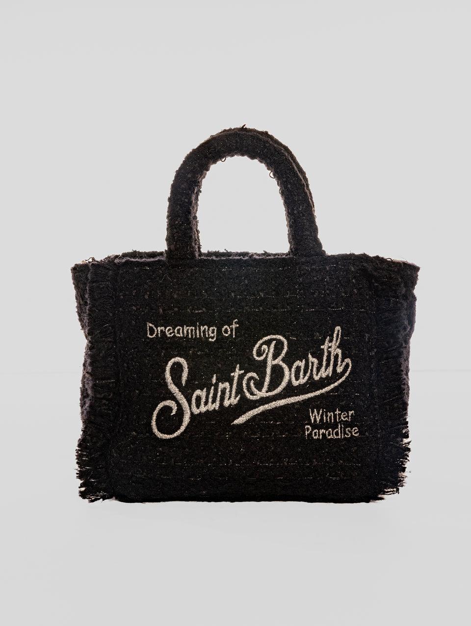 MC2 SAINT BARTH Borsa Vanity Mini in Tweed Nero