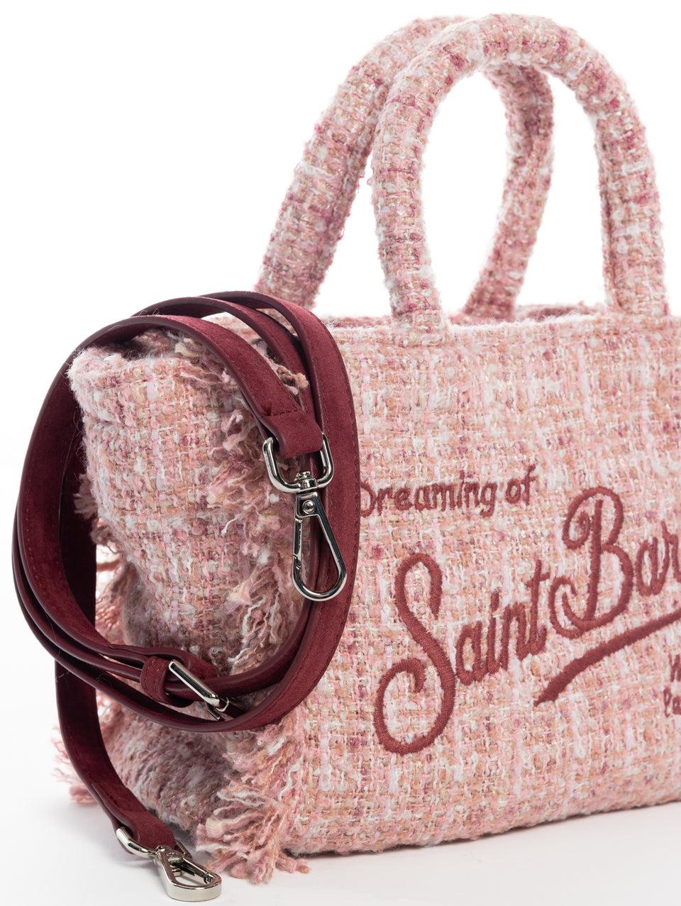 MC2 SAINT BARTH Borsa Vanity Mini In Tweed Rosa
