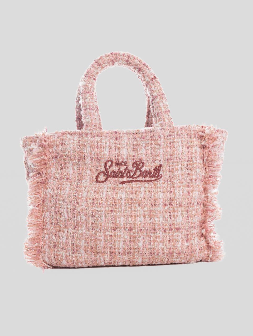 MC2 SAINT BARTH Borsa Vanity Mini In Tweed Rosa