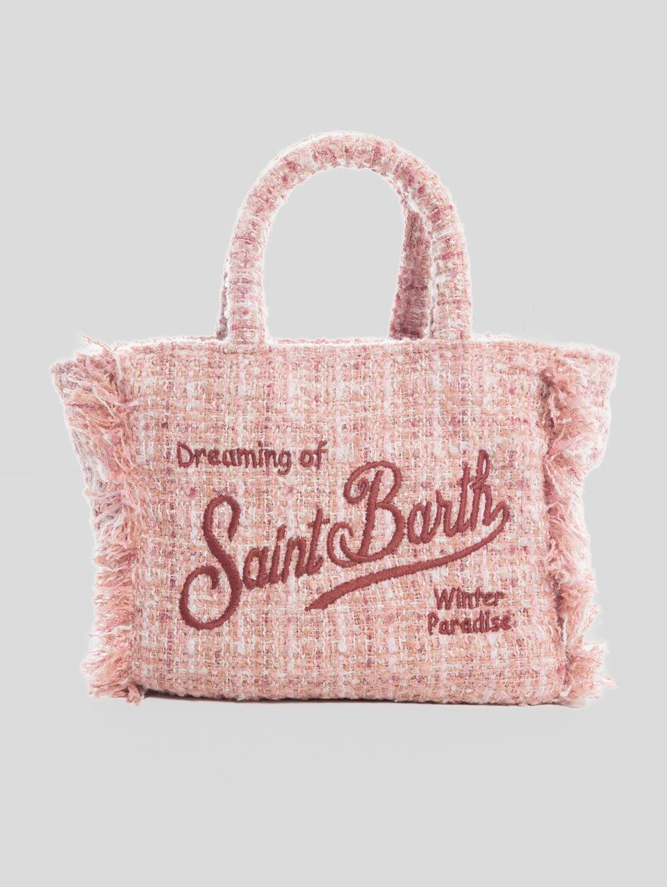 MC2 SAINT BARTH Borsa Vanity Mini in Tweed Rosa