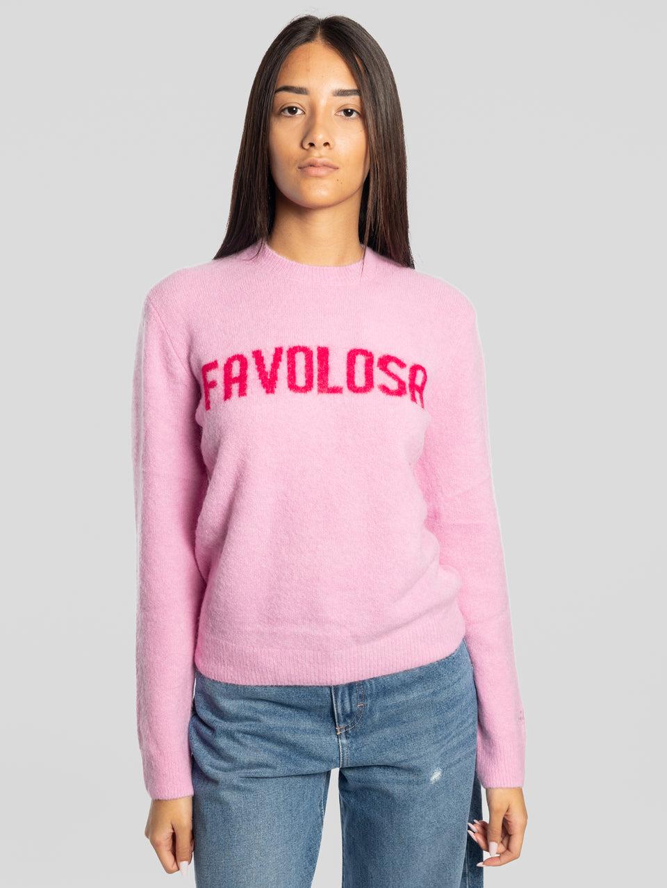 MC2 SAINT BARTH Maglione Girocollo Favolosa Rosa