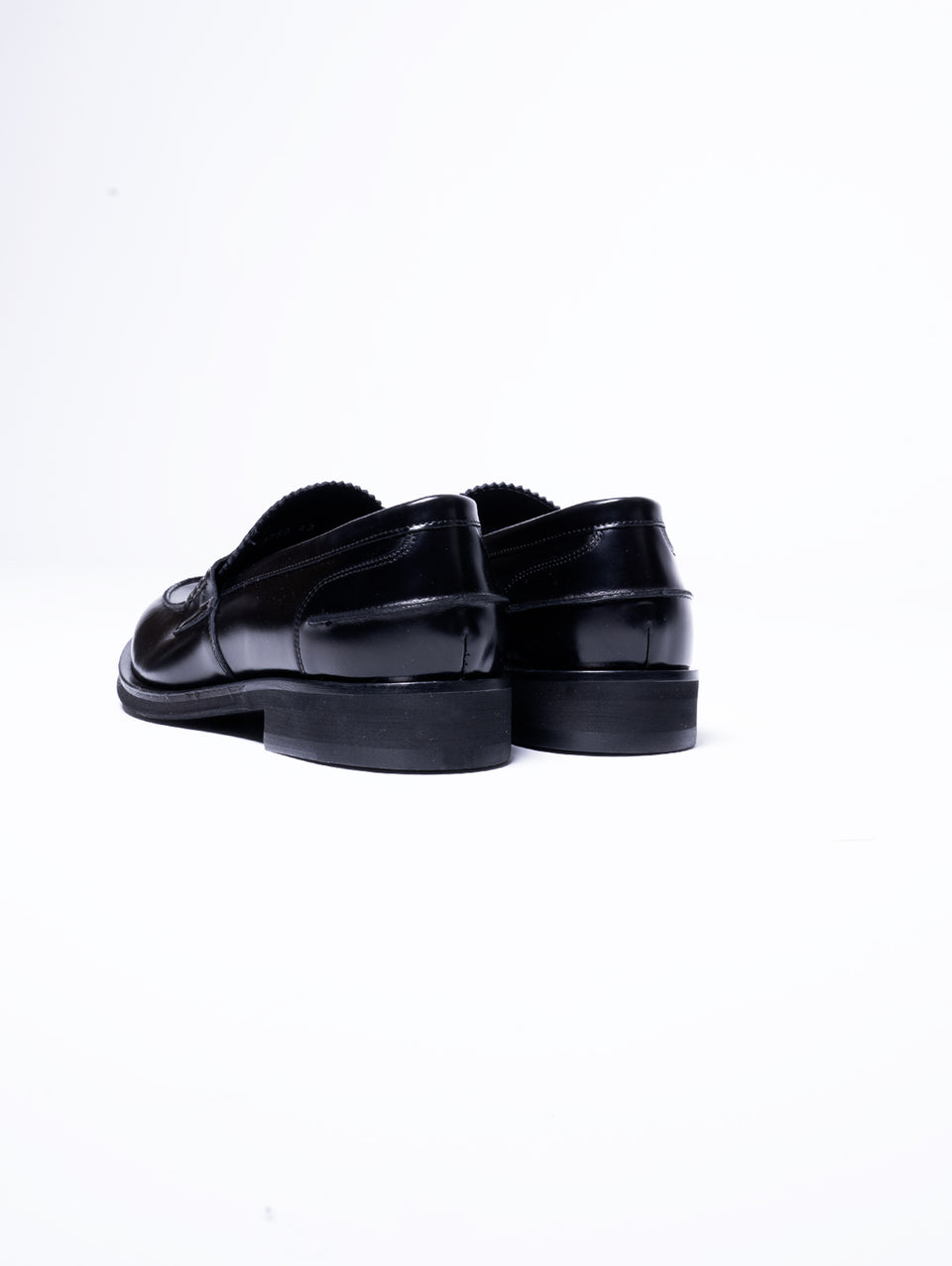 GEORGE HOL'S Mocassino Penny Loafer In Abrasivato Nero