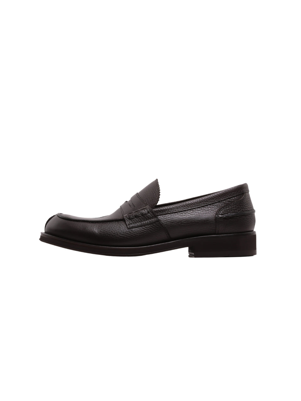 GEORGE HOL'S Mocassino Penny Loafer in Pelle Martellata Testa di Moro