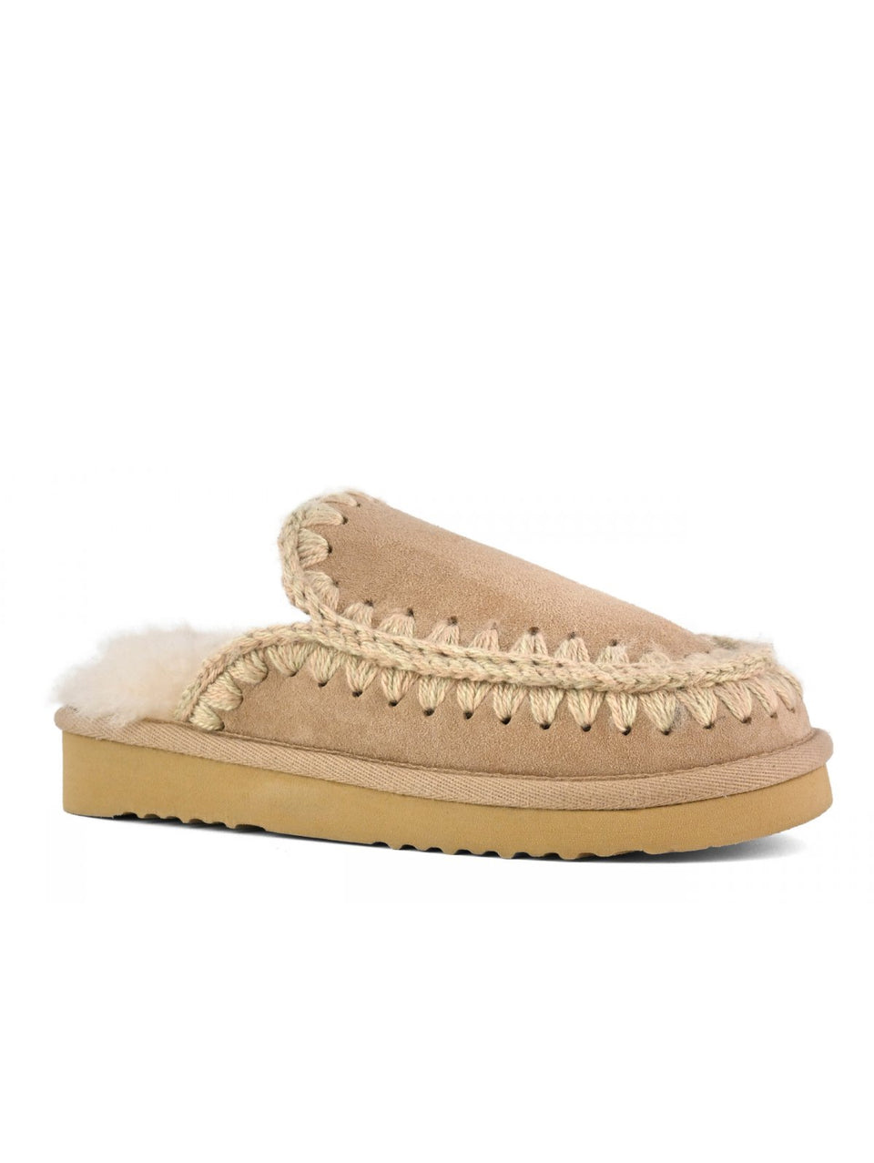 MOU Ciabatta Eskimo Slipper Cammello