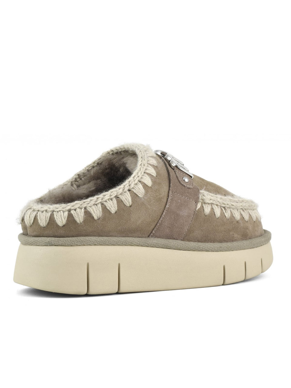 MOU Pantofole Bounce Clog Metal Logo Grigio