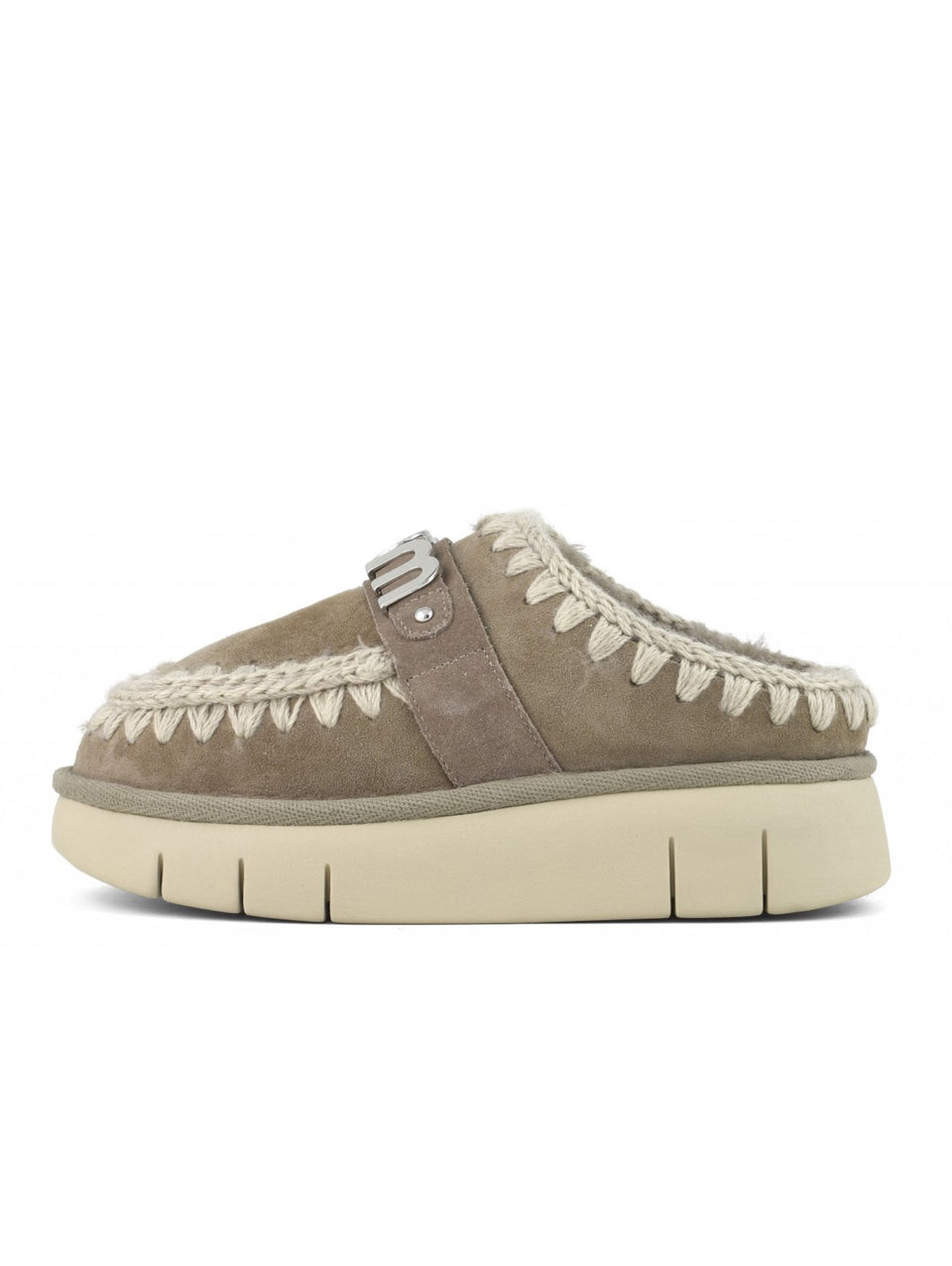 MOU Pantofole Bounce Clog Metal Logo Grigio
