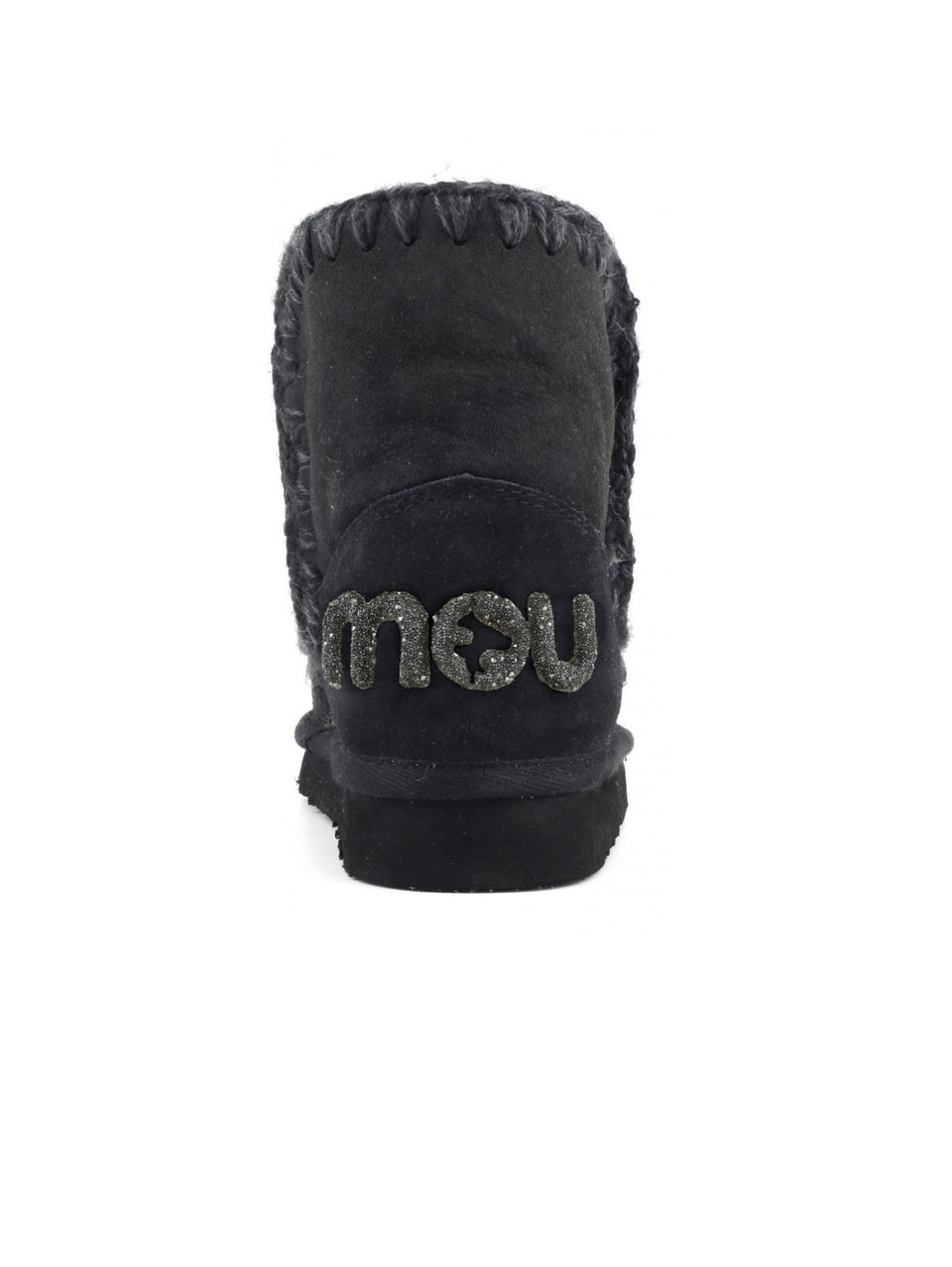 MOU Stivaletto Con Logo Glietter Nero