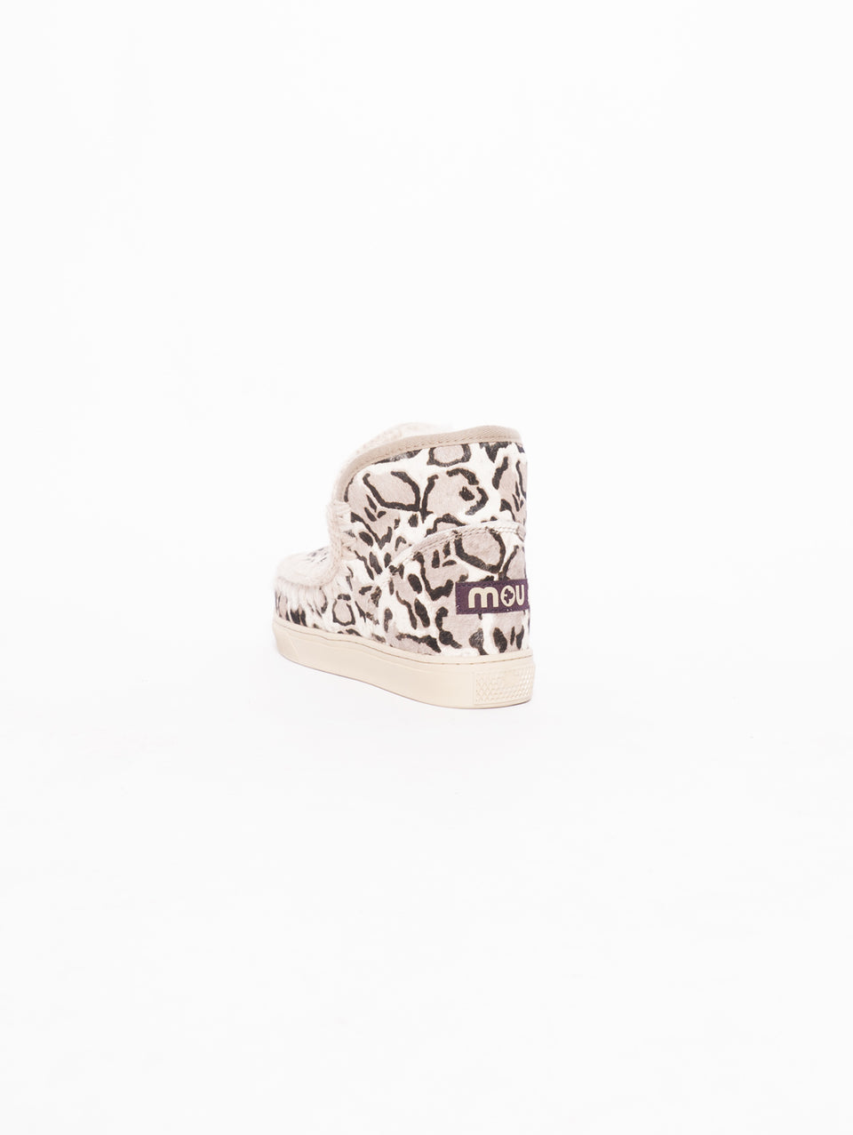 MOU Stivaletto Con Stampe Leopardate Beige