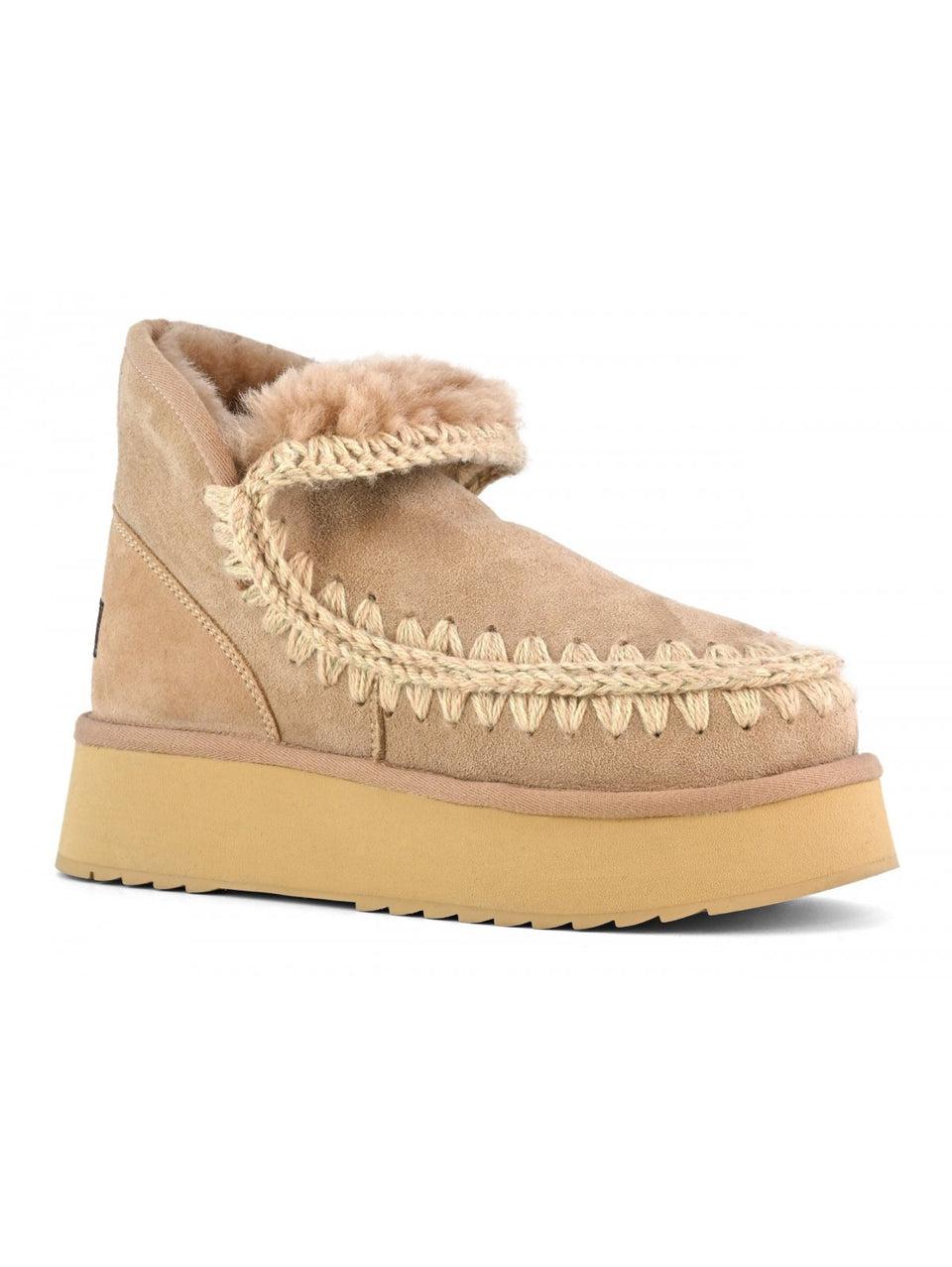 MOU Stivaletto Eskimo 18 Platform Cammello