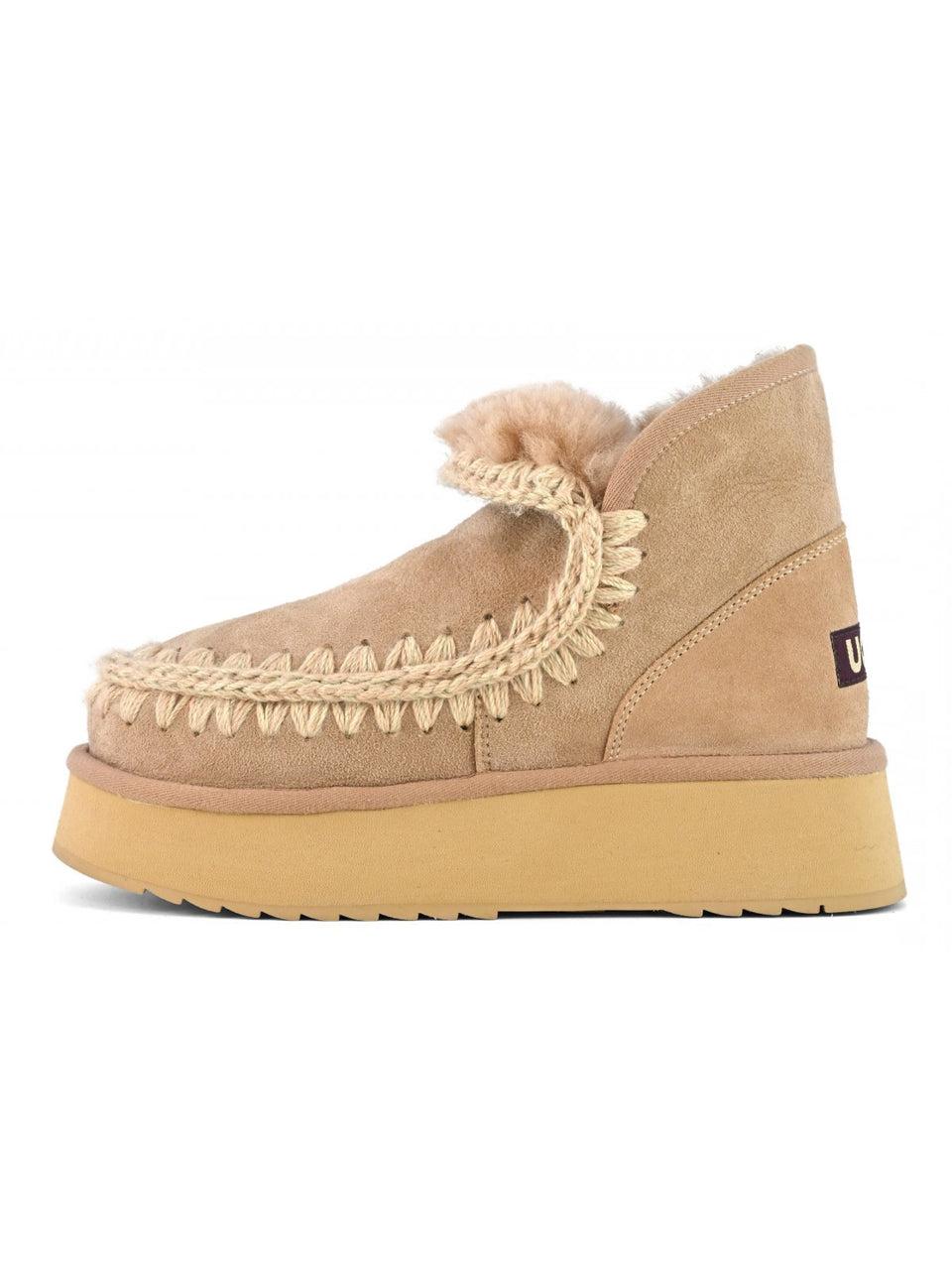 MOU Stivaletto Eskimo 18 Platform Cammello