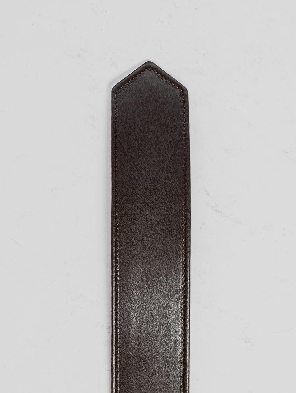 MVP WARDROBE Cintura In Pelle Spirit Cioccolato