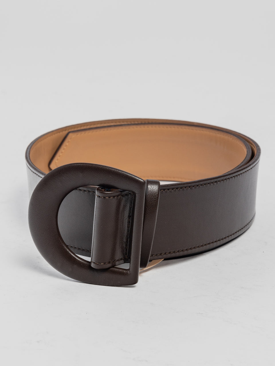 MVP WARDROBE Cintura in Pelle Spirit Cioccolato