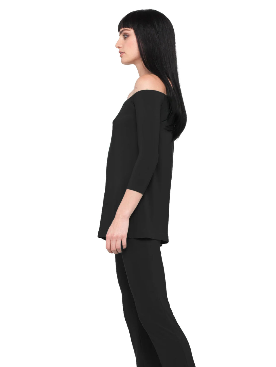 NORMA KAMALI Blusa Con Spalle Scoperte Nero