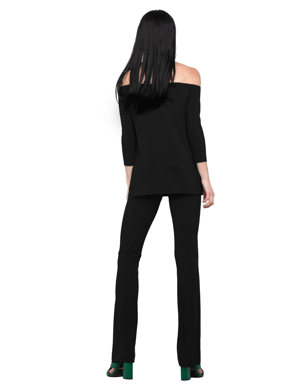 NORMA KAMALI Blusa Con Spalle Scoperte Nero