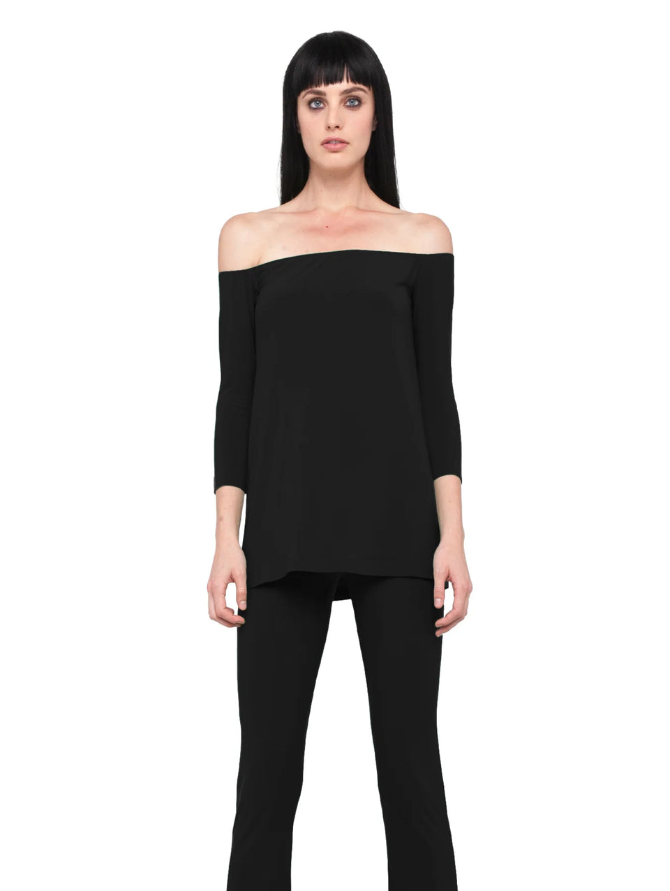 NORMA KAMALI Blusa con Spalle Scoperte Nero