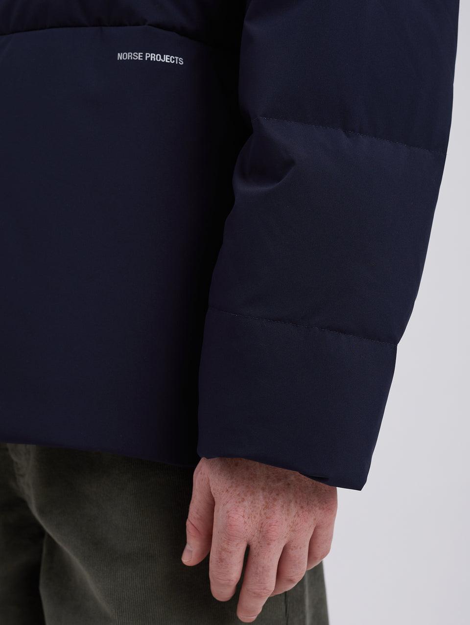 NORSE PROJECTS Piumino Corto In Membrana Asger Blu