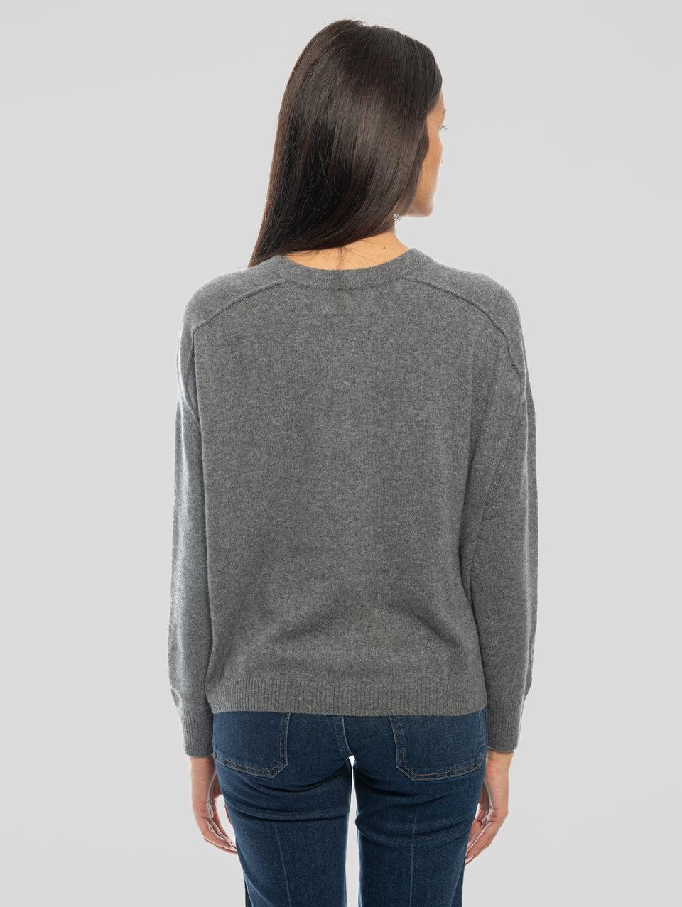 NOTSHY Maglia Girocollo Cropped Grigio