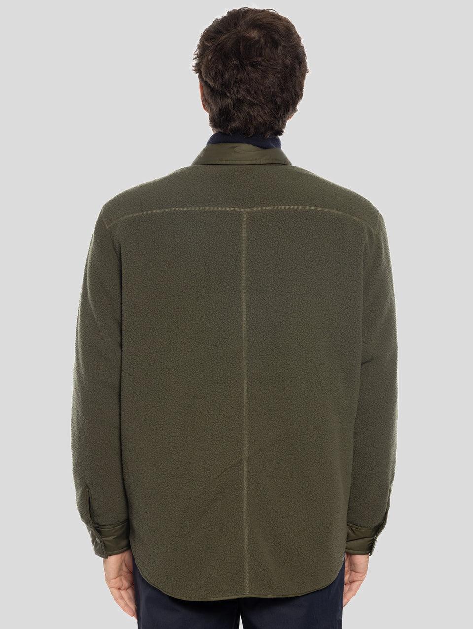 NORSE PROJECTS Overshirt Reversibile In Pile E Nylon Ulrik Verde