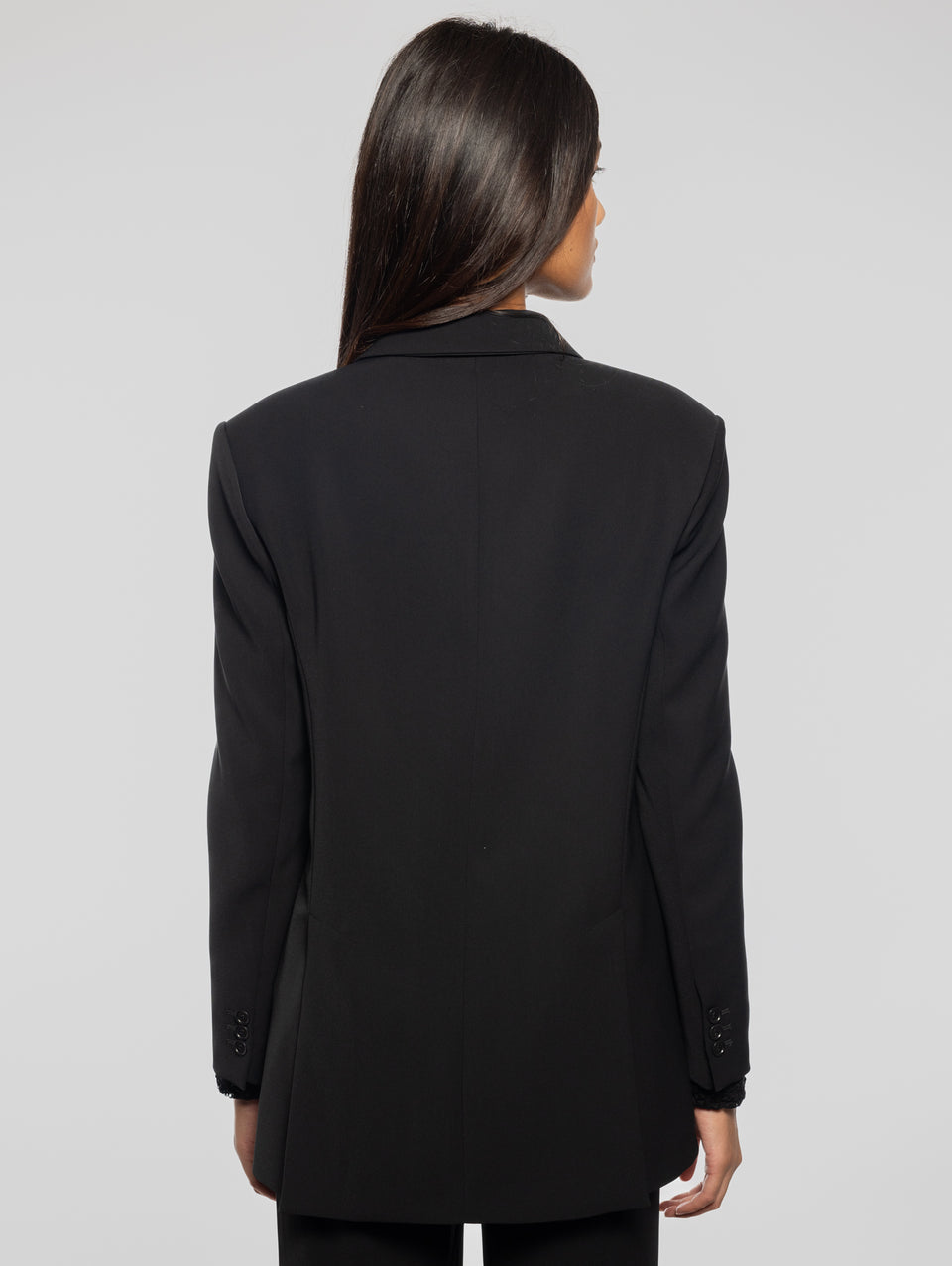 P.A.R.O.S.H. Giacca Doppiopetto In Cady Nero