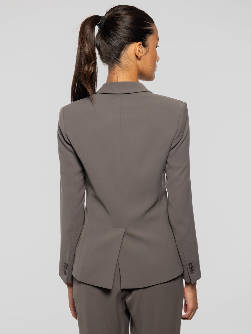 P.A.R.O.S.H. Giacca Monopetto In Cady Pietra