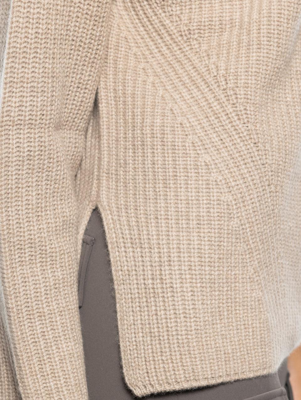 P.A.R.O.S.H. Maglia Collo Alto In Cashmere Beige
