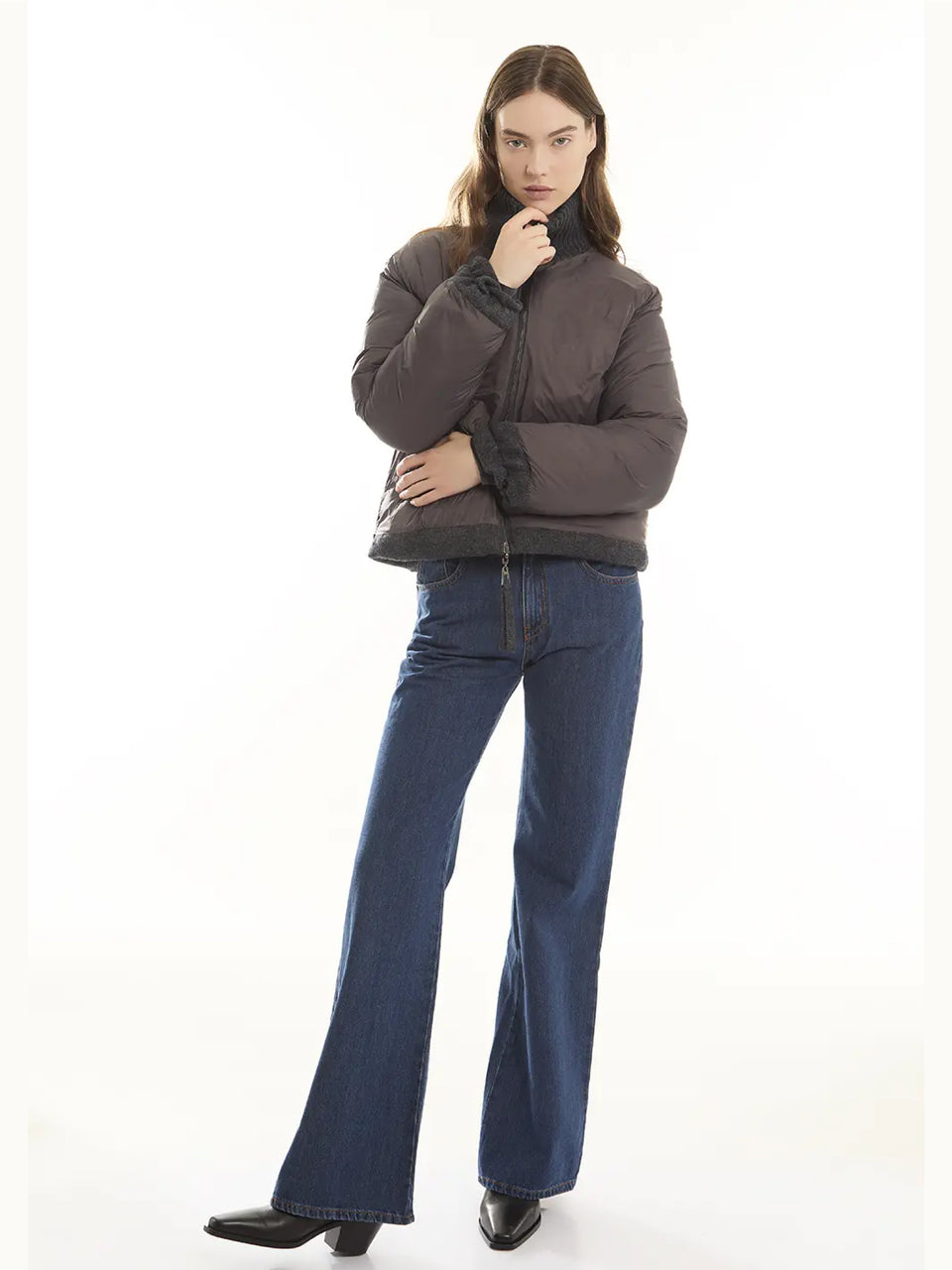 P.A.R.O.S.H. Piumino In Lana Reversibile Grigio