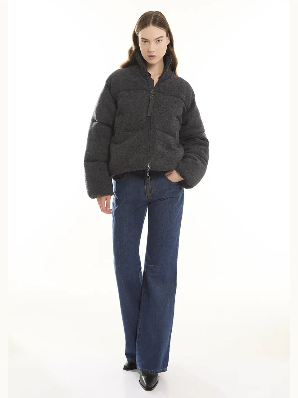 P.A.R.O.S.H. Piumino In Lana Reversibile Grigio