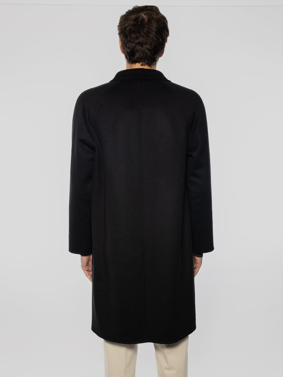 PALTò Cappotto Lungo In Double Marcello Nero