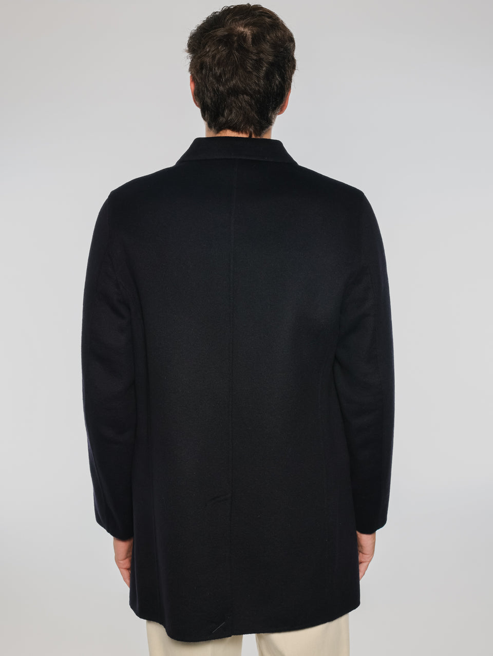 PALTò Cappotto Monopetto In Double Alfredo Blu