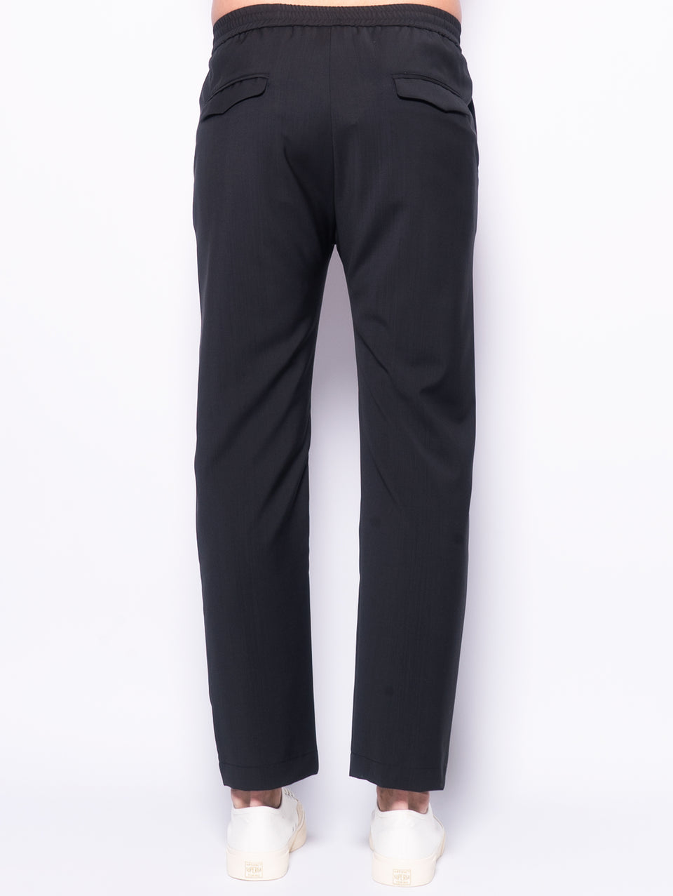 BARENA VENEZIA Pantalone Jogger In Lana Tosador Piombo
