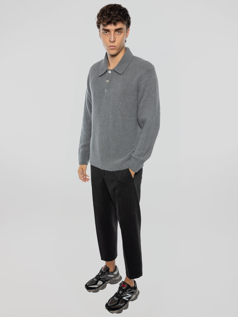 BRIGLIA 1949 Pantaloni In Bull Denim Con Pinces Nero