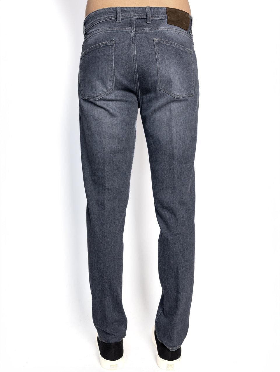 BRIGLIA 1949 Pantaloni In Denim Elasticizzato Grigio