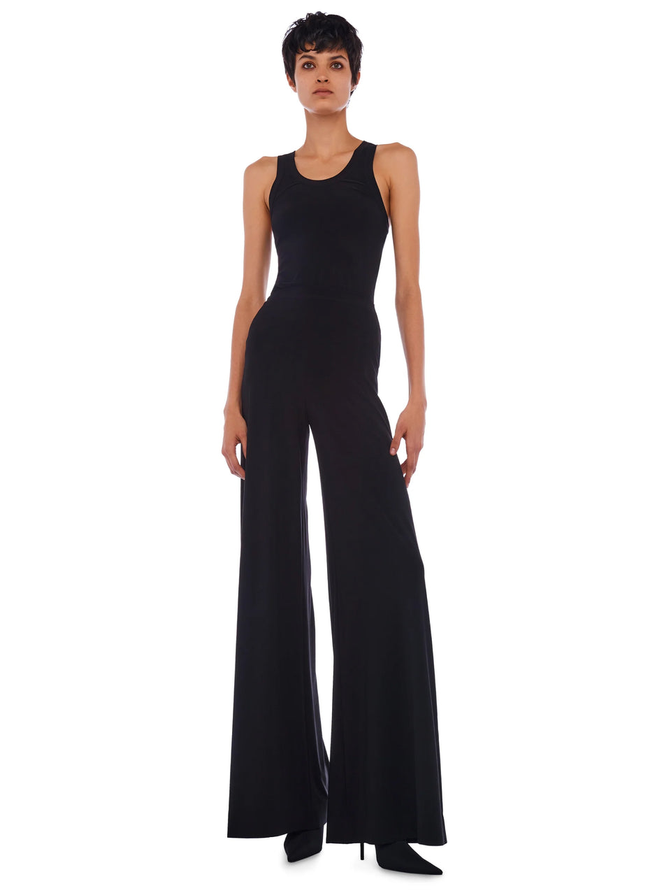 NORMA KAMALI Pantaloni In Jersey Elasticizzato Nero