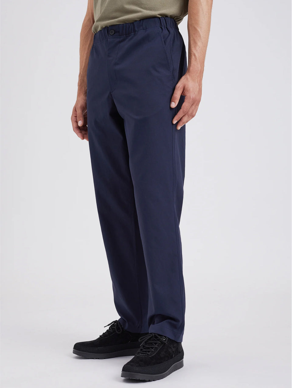 NORSE PROJECTS Pantaloni In Solotex Con Elastico In Vita Blu
