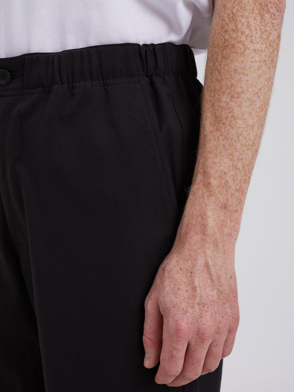 NORSE PROJECTS Pantaloni In Solotex Con Elastico In Vita Nero