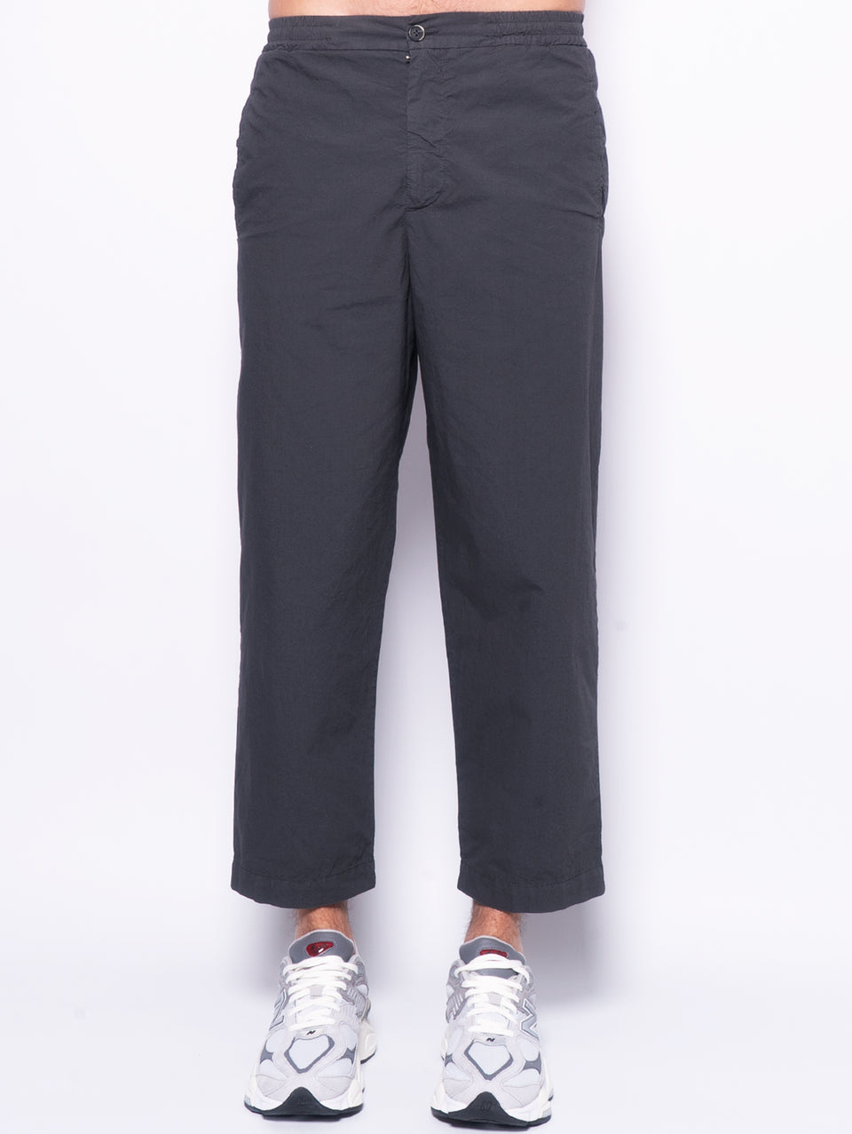 BARENA VENEZIA Pantaloni Jogger Relaxed in Cotone Ameo Piombo