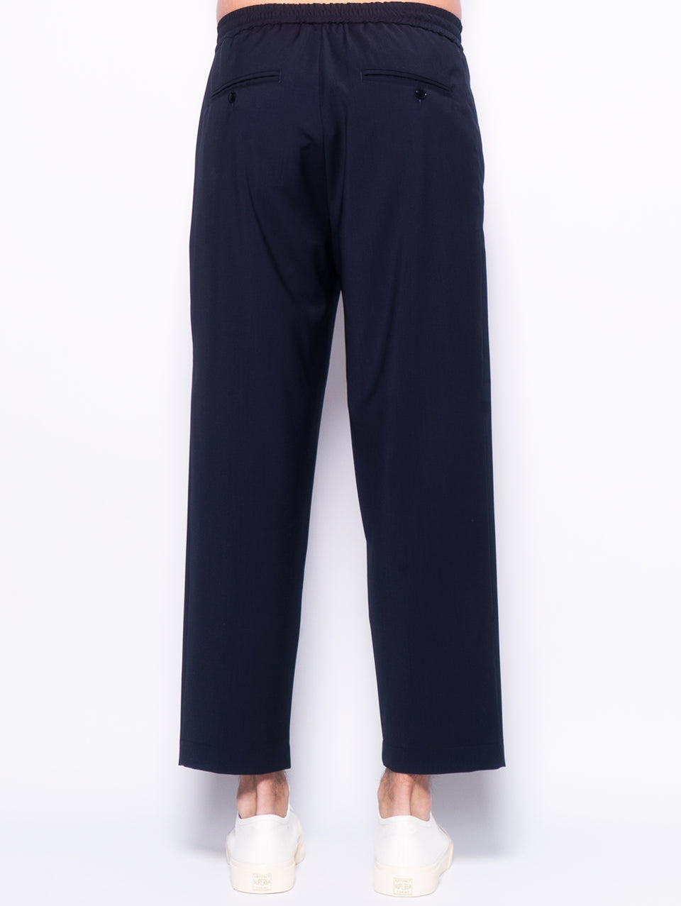 BARENA VENEZIA Pantaloni Jogger Relaxed Lana Ameo Blu