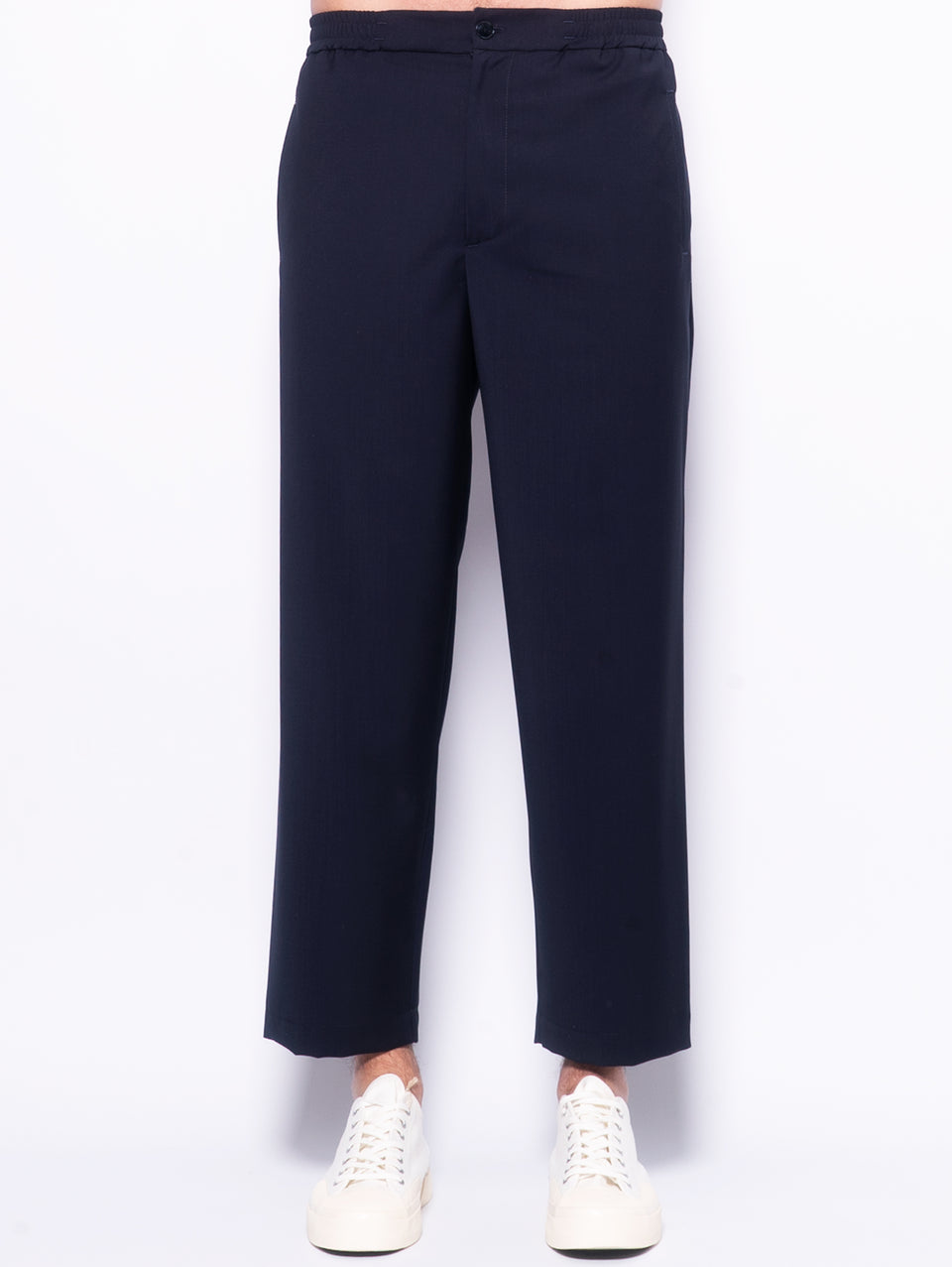 BARENA VENEZIA Pantaloni Jogger Relaxed Lana Ameo Blu