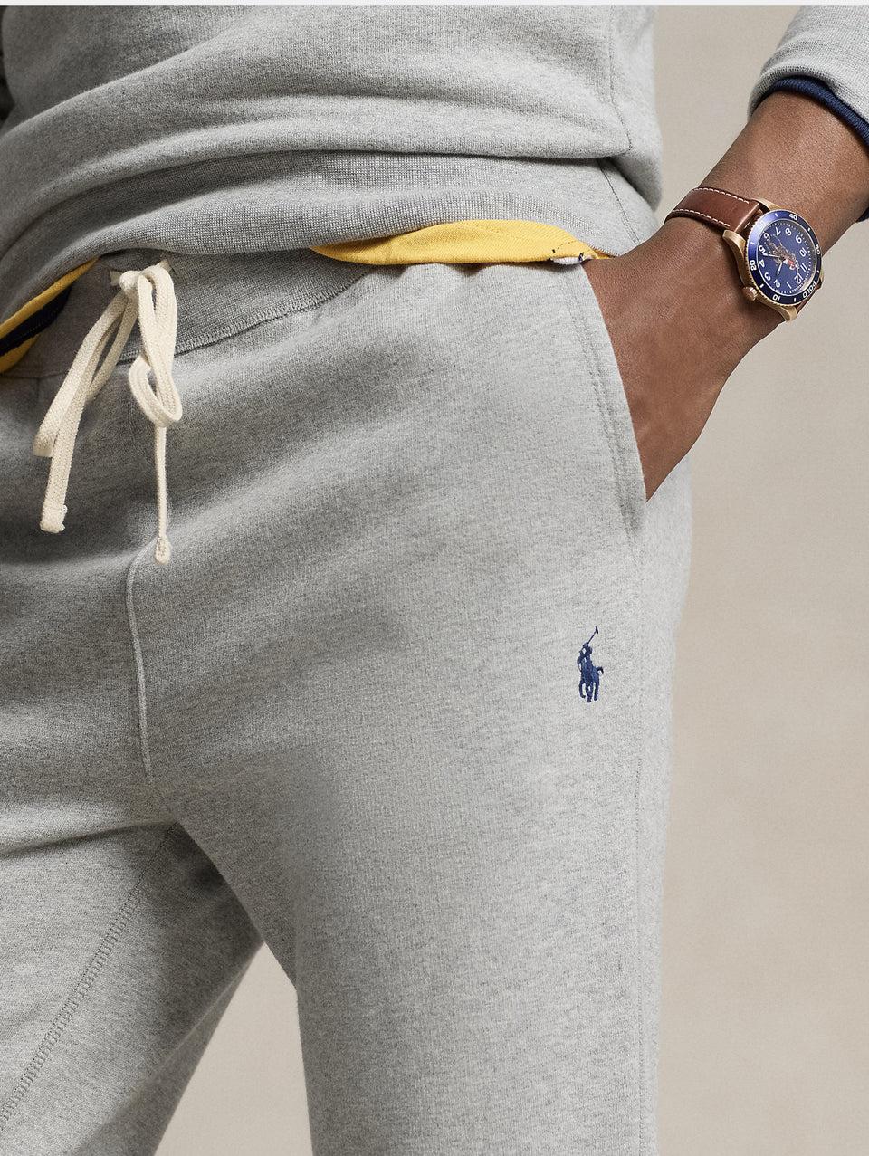 RALPH LAUREN Pantaloni Joggers In Misto Cotone Grigio