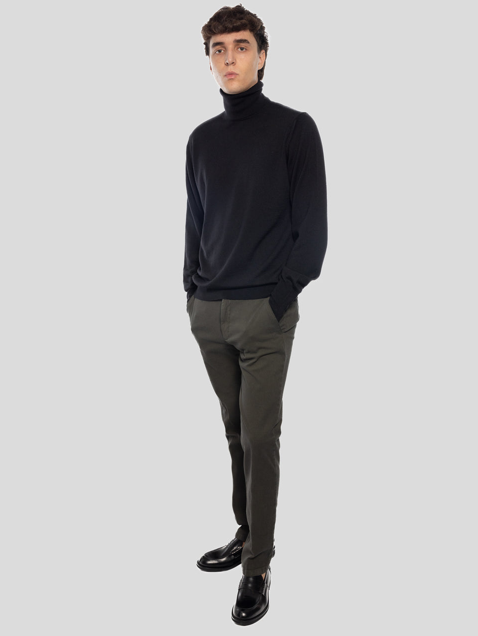 BRIGLIA 1949 Pantaloni Slim In Cotone Armaturato Verde