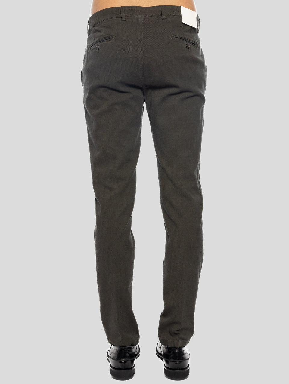 BRIGLIA 1949 Pantaloni Slim In Cotone Armaturato Verde