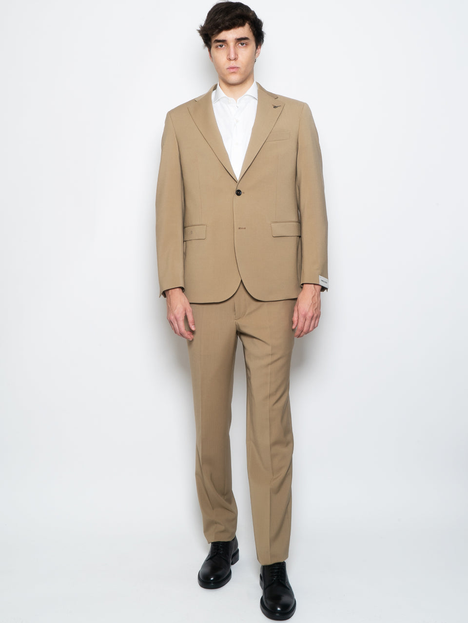 PAOLONI Completo in Fresco Lana Archivio Beige