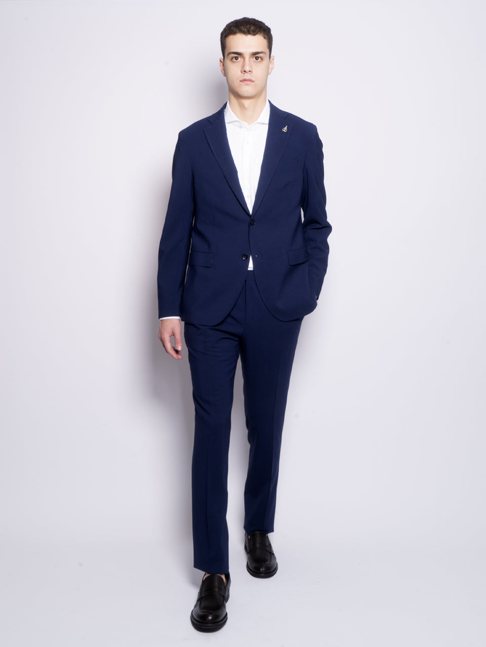 PAOLONI Completo In Fresco Lana Linea Archivio Blu