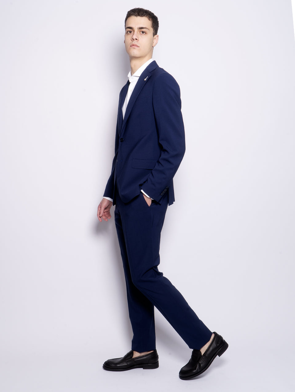 PAOLONI Completo in Fresco Lana Linea Archivio Blu