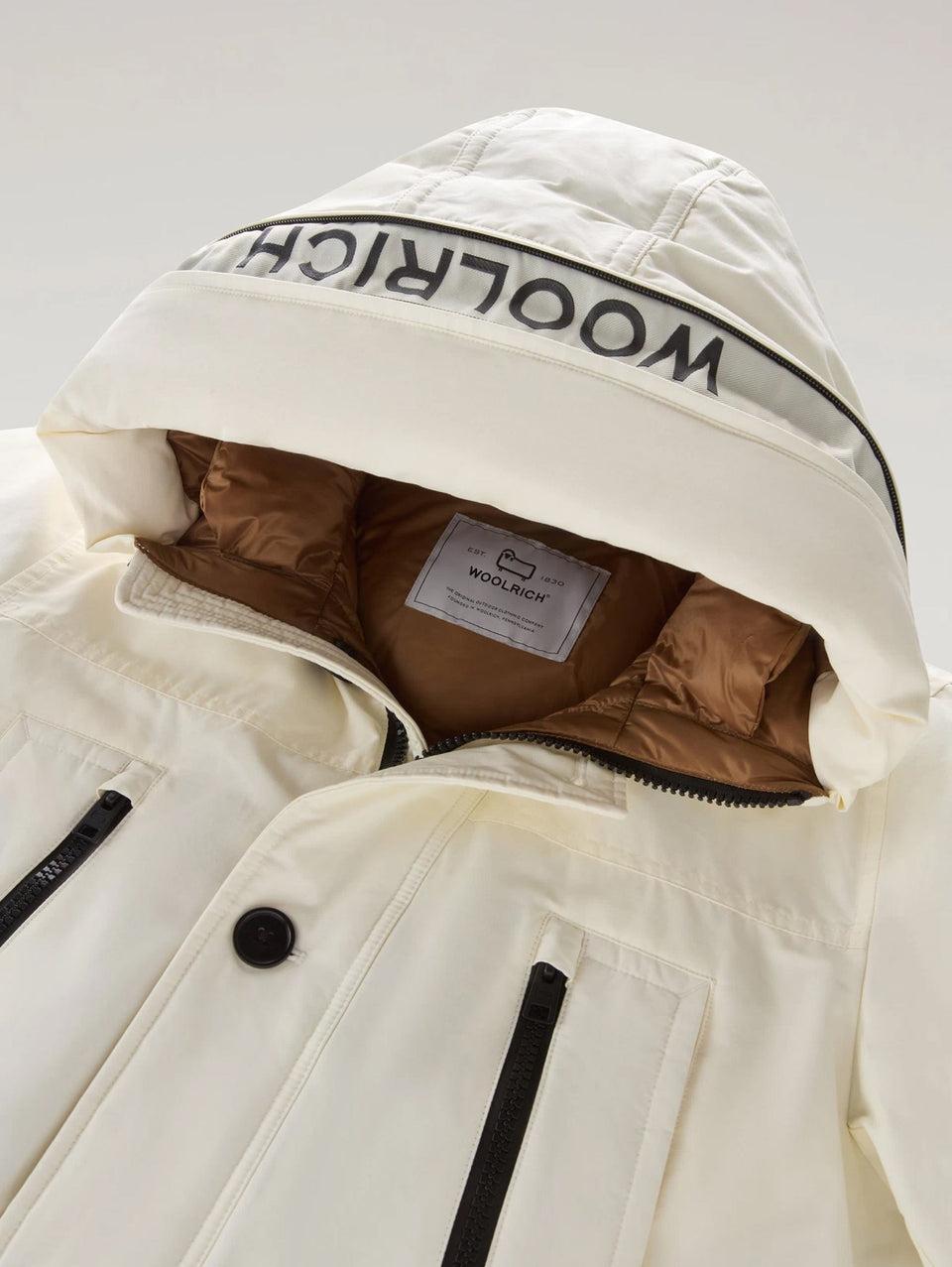 WOOLRICH Parka Arctic In Ramar Cloth Evolution Bianco