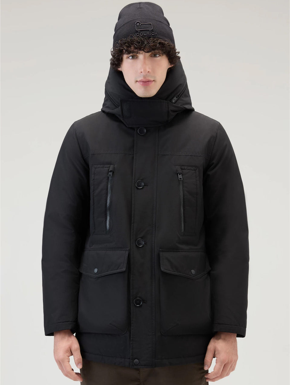 WOOLRICH Parka Arctic in Ramar Cloth Rivisitato Nero