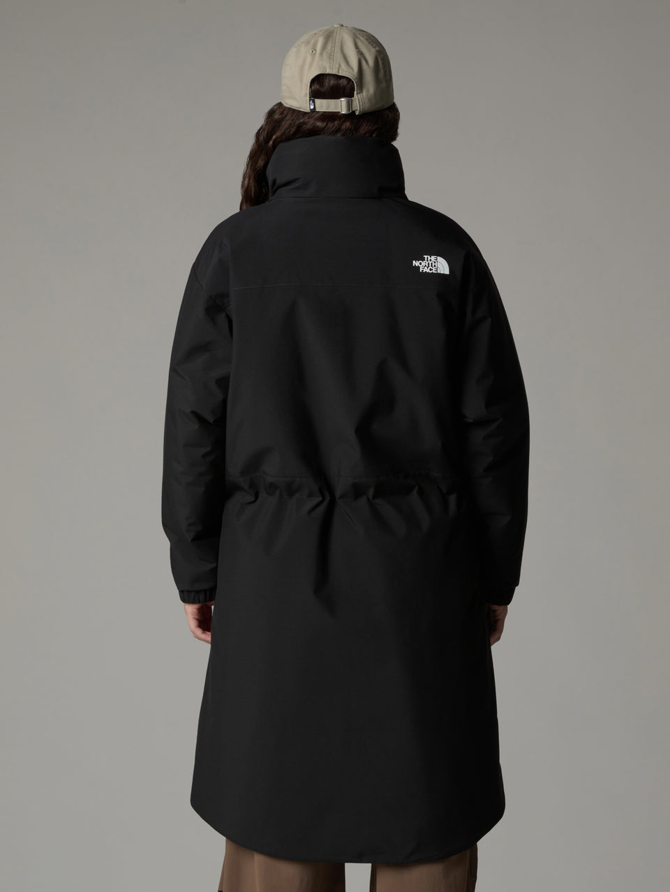 THE NORTH FACE Parka Lungo Imbottito Con Cappuccio Nero