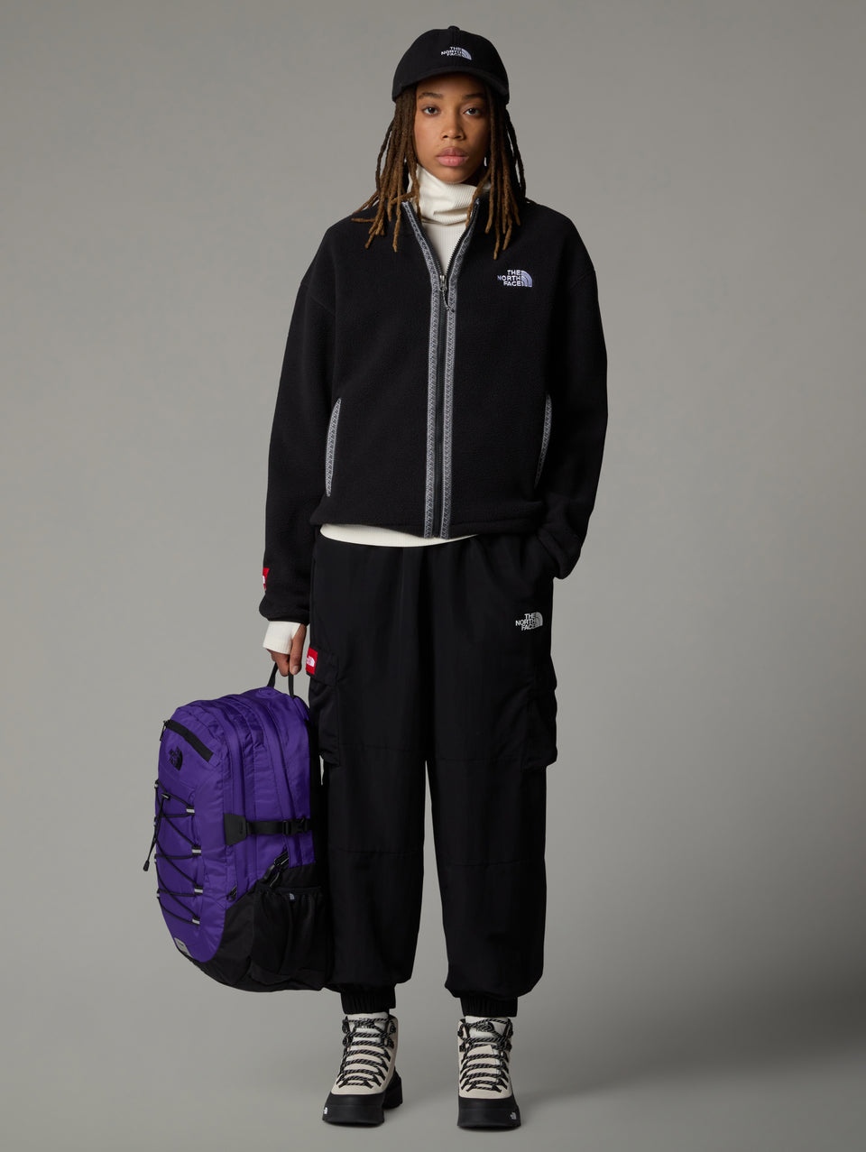 THE NORTH FACE Pile Fleeski Con Cerniera Integrale Nero