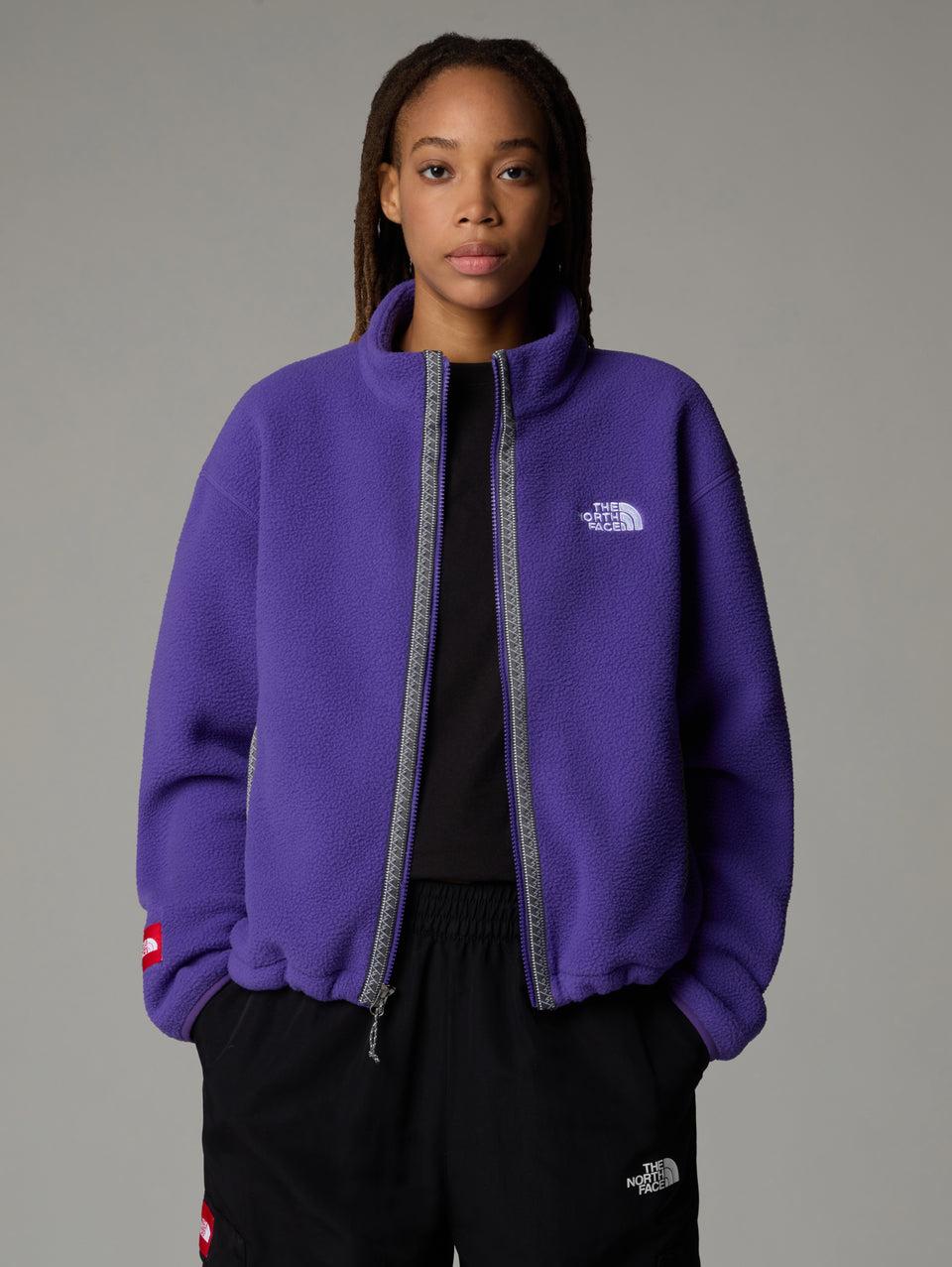 THE NORTH FACE Pile Fleeski Con Cerniera Integrale Viola